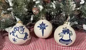 Christmas Ball Ornaments – Peace on Earth (3 pieces)