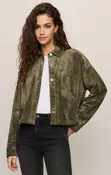 All Day Cropped Faux Suede Jacket - Z Supply