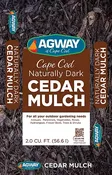 AGWAY NATURALLY DARK CEDAR MULCH 2 CF