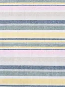 Beige/Soft Pink/Yellow/Multi 100% Cotton Yarn-Dyed Horizontal Stripe Weave Shirting 55W