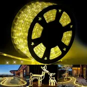 1000 LED Outdoor Rope Lights – 53M/174ft. – Waterproof – 8 Modes – Warm White