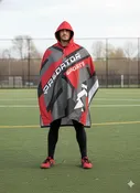 Predator Sports Custom Team Cape Jacket  - Fully Customizable For Your Team - Perfect for Winter Sideline Jacket - Lacrosse, Football, Soccer and More