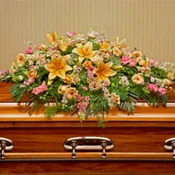 Heavenly Blooms Casket Spray
