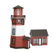 1/2 Inch Scale Keeper's House Dollhouse Kit