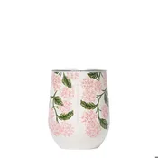 12oz Stemless -  Rifle Paper Pink Hydrangea