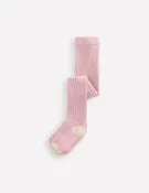 Baby Ribbed Tights-Vintage Pink