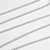 1.5mm Silver Rope Style Chain