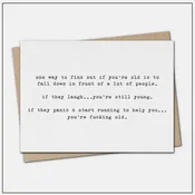 Fall Down in Front of People - Greeting Card