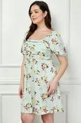 3/4 SLEEVE YELLOW NECK TOP