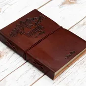 The Mountains Are Calling Leather Journal