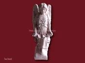 43″H ANGEL HOLDING FLOWERS