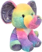 10.5" Rainbow Sherbet Sitting Elephant