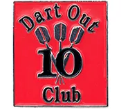 10 Dart Out Club Pin