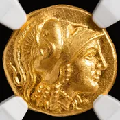 Alexander the Great Gold Stater, Ant Control Mark — Daniels Antiques