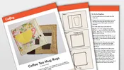 Coffee & Tea Mug Rug Pattern