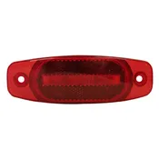 Peterson® Surface-Mount Oval 6″ Incandescent Hard-Hat Side Mrkr/Clrnc Light w/ Reflex – Hardwired, 12V (Red)