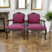 Louis XV- Style Armchairs- Set of Two