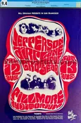 BG-23 - Grateful Dead - Wes Wilson Signed - 1966 Poster - Fillmore Auditorium - CGC Graded 9.4