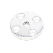 1-3/4" Heavy Rail Plate with 3/8" 16 Thread Center Hole