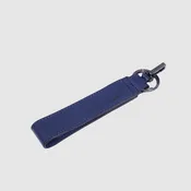 Address Tag in pelle con moschettone