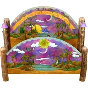 Sticks King-Bed Violet Sunset