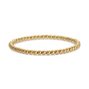 4mm Gold Bead Stretch Bracelet