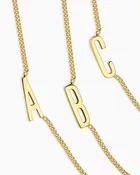 214-112k-G- Wilder Alphabet Necklace