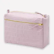 Anchal - Pin-Stitch Large Toiletry Bag: Lilac
