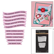 Spellbinders - Holiday Banner Greetingss Press + Foil Plate & Die Set — paper & i