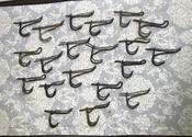 Wire Hooks Hangers Coat Rack Hook Hat Towel Clothing Metal Rustic Entryway E,