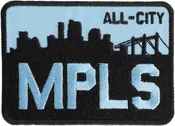 All-City MPLS Patch, Black/Blue
