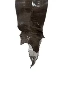 23 cm Grade 1/2 Cocoa Glazed Farm-Raised American Alligator Leather - Tag: FL22-0030357