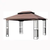 13x10 Outdoor Gazebo Canopy With Double Roof