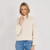 Archer Cashmere - Callie Cable Turtleneck Sweater