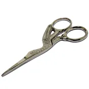 3.5" Embroidery Bird Scissors Silver