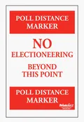 24" x 36" Poll Distance Marker For EZ Sign XL