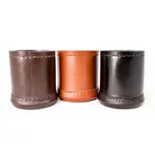 Large Leather Dice Cup