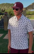 1776 Eagle Tomahawk Golf Button Up