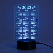 2024 Calendar Acrylic LED Night Light