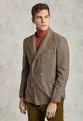 Beige Double Breasted Jackets