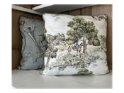 20x20 Shady Brook Hunt Scene Throw Pillow