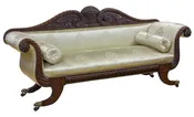 A Carved Mahogany Classical Sofa, Salem, c. 1815-1825, attributed to Samuel McIntire