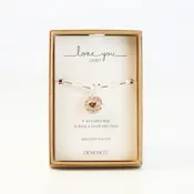 Love You Silver Locket Bracelet