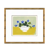Dana Gibson Blue Pansies