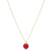 16" Necklace Gold - Reflection Small Charm July