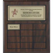 12 Plate, Routed, Perpetual Plaque-12X12