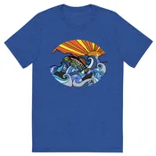 Rainbow Darter Mural Short Sleeve T-shirt