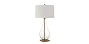 Dublin Aged Brass Table Lamp | Bassett Furniture