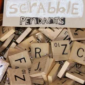 scrabble tile necklace
