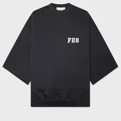 3/4 Sleeve Crewneck - Washed Iron Grey
